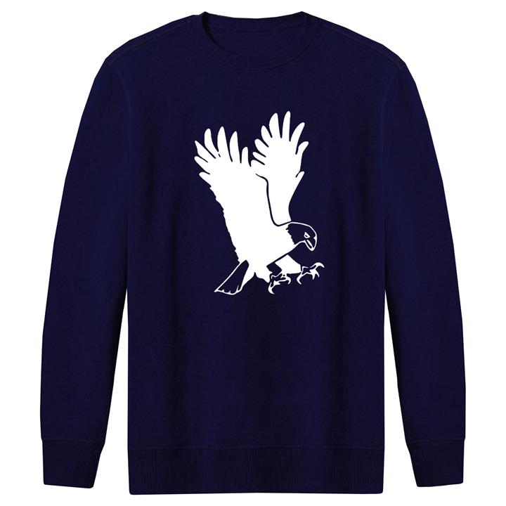 سویشرت مردانه طرح عقاب کد F179 رنگ سرمه ای